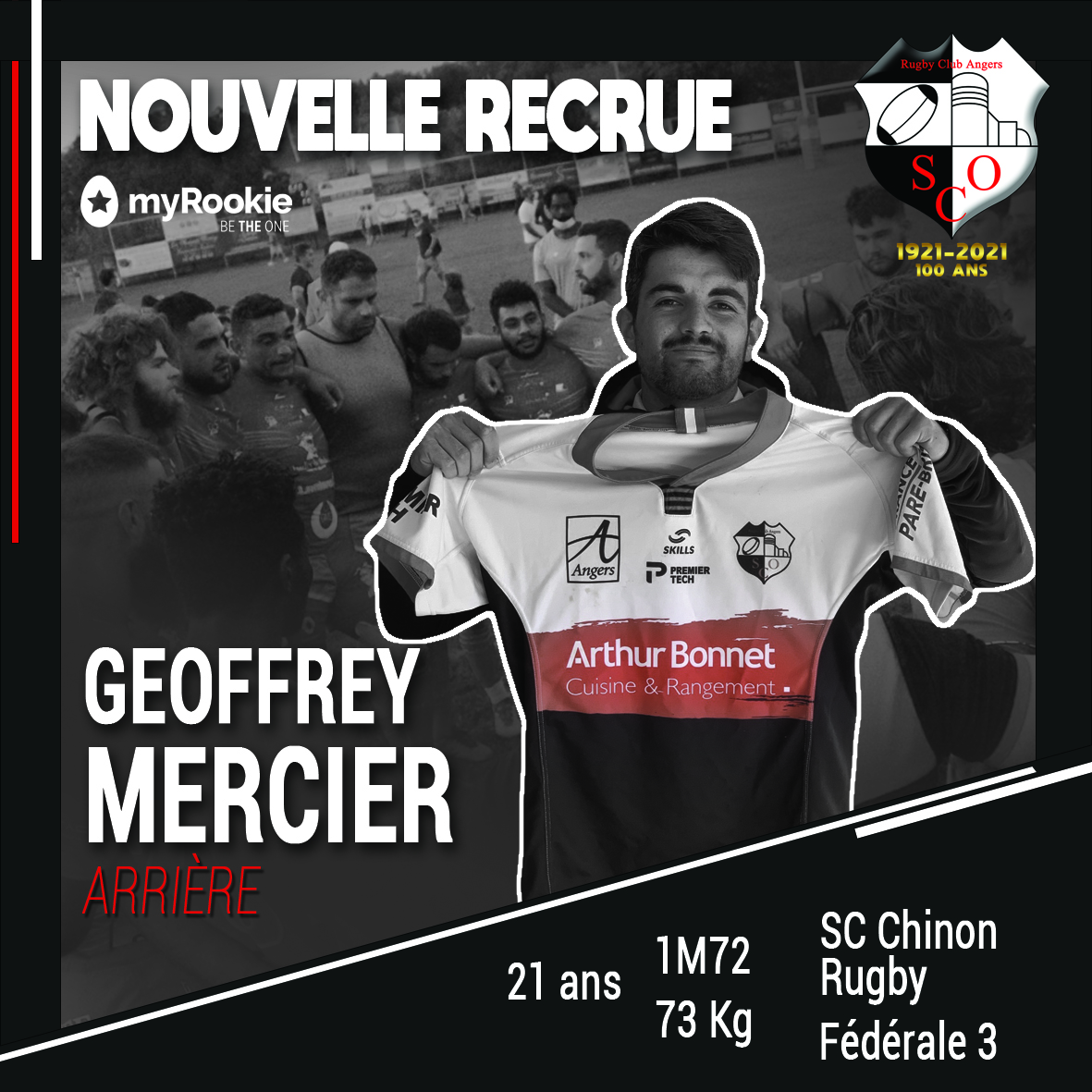 Recrutement Geoffrey Mercier